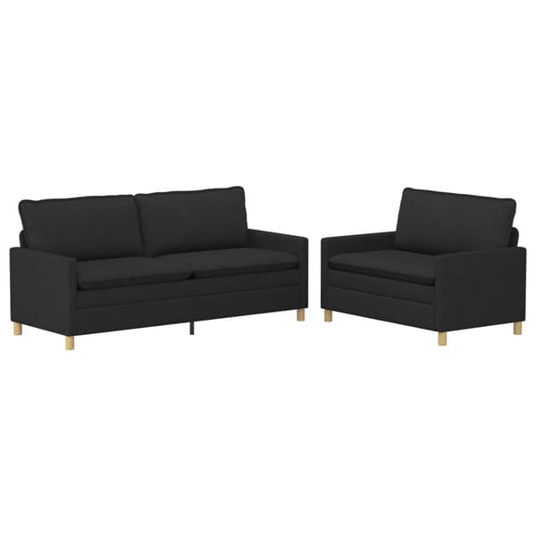 Soffset 2 st Svart Tyg