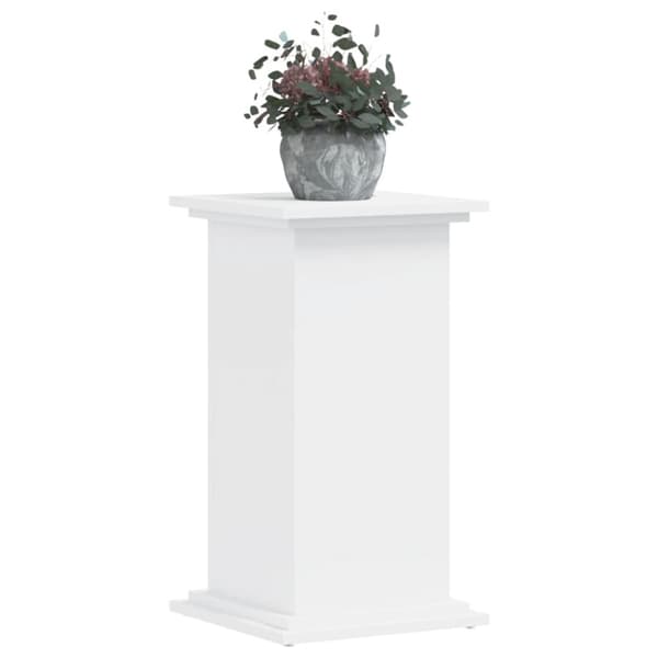 Växtställ vit 33x33x60 cm konstruerat trä