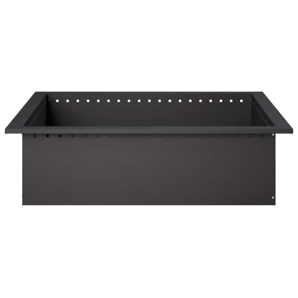 Eldstad ring Svart 80 x 80 x 25 cm Stål