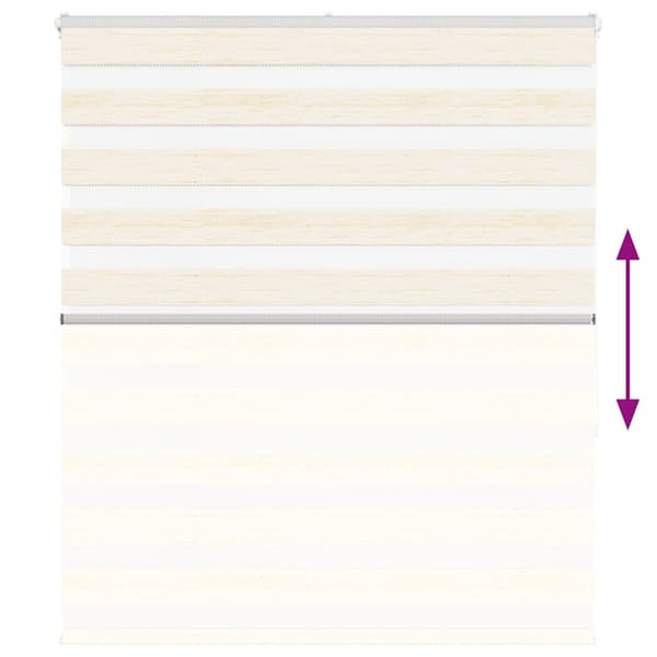 Rullgardin zebra 130x150 cm tyg bredd 125,9 cm polyester