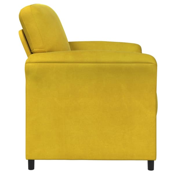 En-sitssoffa Gul 88 x 83 x 95 cm Sammet