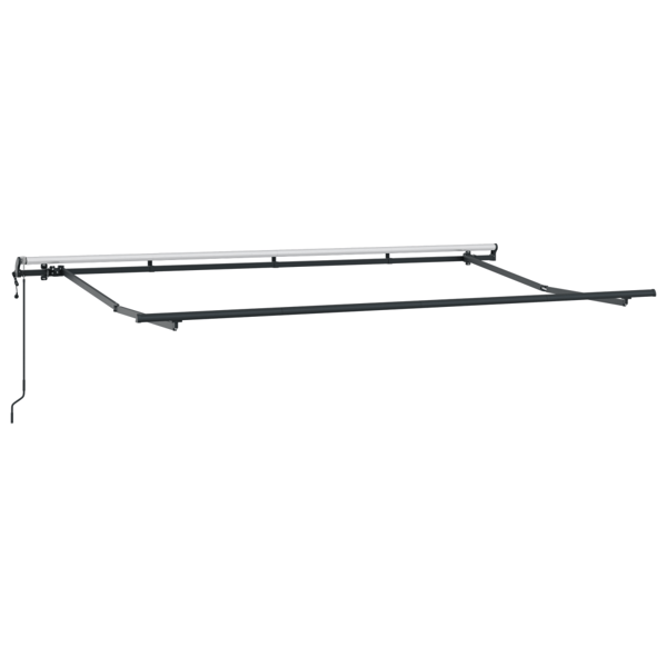 Utfällbar markis Kräm 400 x 200 cm tyg