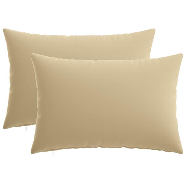 Kuddöverdrag 2 st HEERLEN Beige 40 x 60 cm Polyester