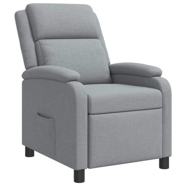 Recliner Ljusgrå Tyg
