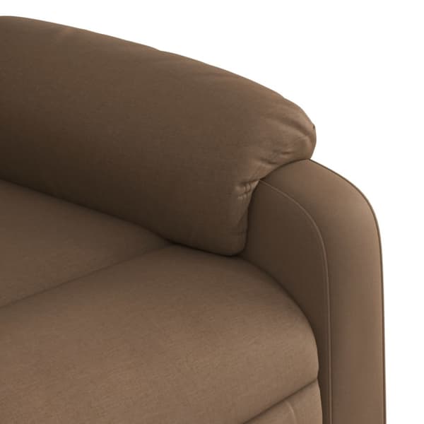 Reclinerfåtölj brun tyg