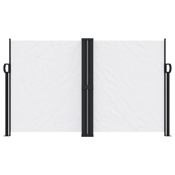 Infällbar sidomarkis vit 140x1000 cm