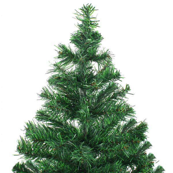Belyst plastgran med kulor 180 cm 564 grenar