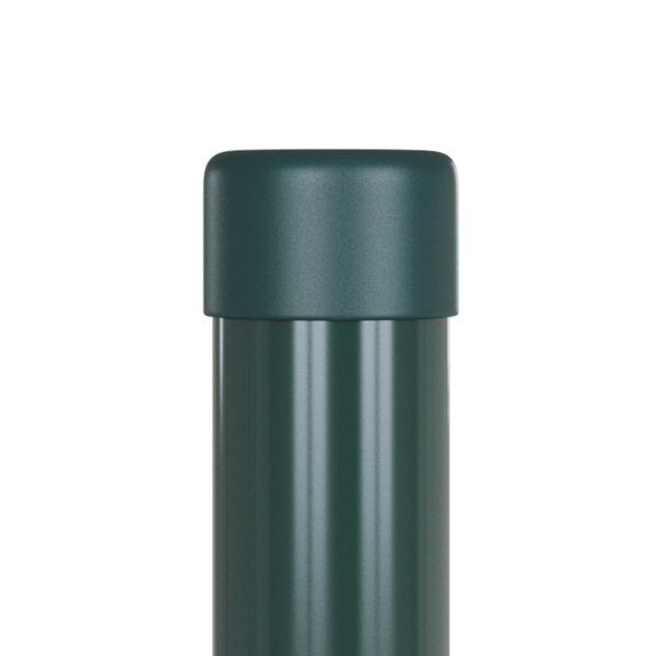 Stängselstolpe 2 pcs Grön 110 cm Pulverlackerad stål