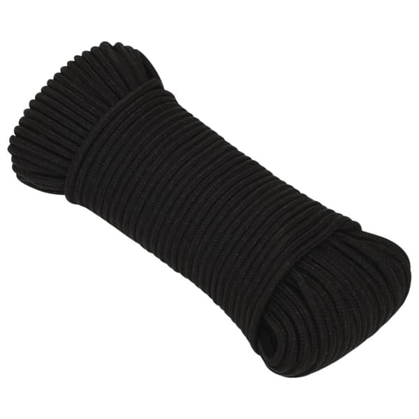 Rep svart 3 mm 100 m polyester
