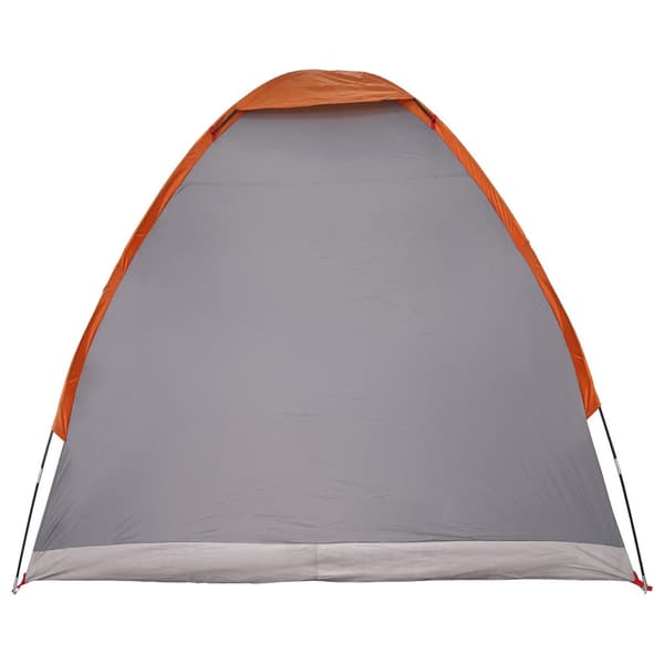 Campingtält med tak Grå och orange 2-manna Polyester och Stål