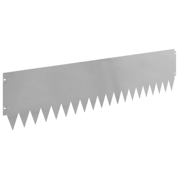 Kant för gräsmatta 20 pcs 103 x 25 cm Stål Silver