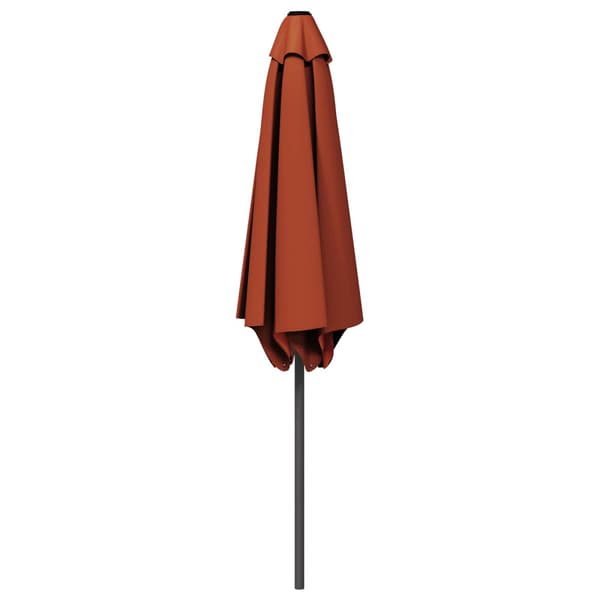 Trädgårdsparasol 300 x 300 cm Polyester Rektangulär Terracotta