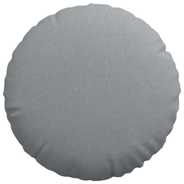 Sittkuddar 2 pcs Ljusgrå Ø50 x 19 cm tyg