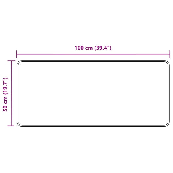 Mattlöpare MARSA Vit 50 x 100 cm Polyester och PVC