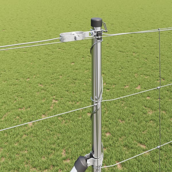 Stängselstolpe Galvaniserad 25 x 1,5 m Stål