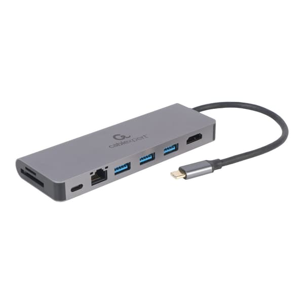 Cablexpert A-CM-COMBO5-05 - dockningsstation - USB-C 3.1 - HDMI - 1GbE