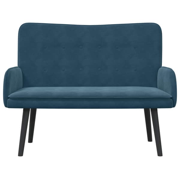Tvåsitssoffa Blå 115 x 61 x 87 cm Sammet