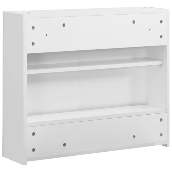 Spegelskåp för badrum vit 80x15x60 cm MDF