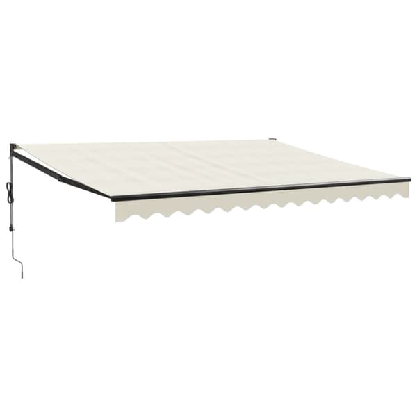 Automatisk infällbar markis gräddvit 4,5x3 m