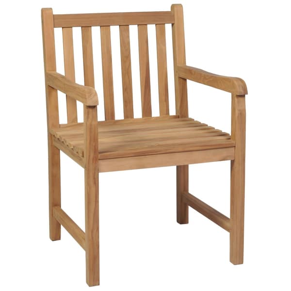 Trädgårdsstolar 2 st med gråa dynor massiv teak