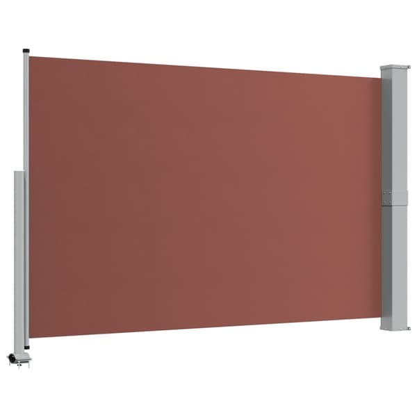 Infällbar sidomarkis 160x300 cm brun