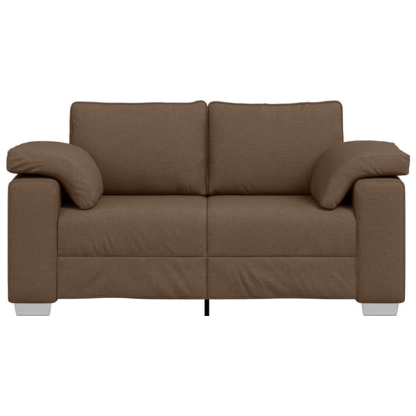 Tvåsitssoffa Brun 160 cm tyg