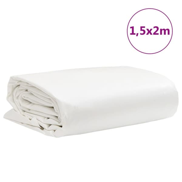 Presenning vit 1,5x2 m 650 g/m²