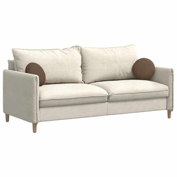 Sittkuddar 2 pcs Brun Ø30 x 13 cm tyg