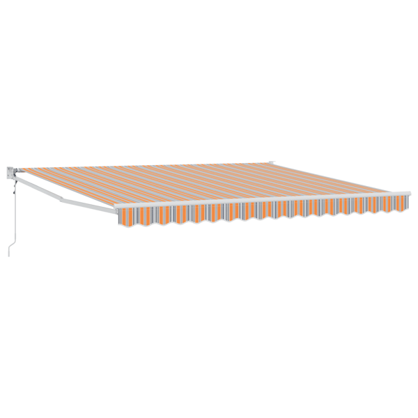 Utfällbar markis Flerfärgsdesign 400 × 300 cm
