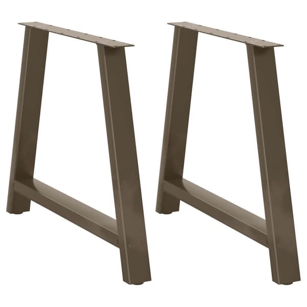 Matbordsben A-formade 2 st 100x(72-73) cm stål