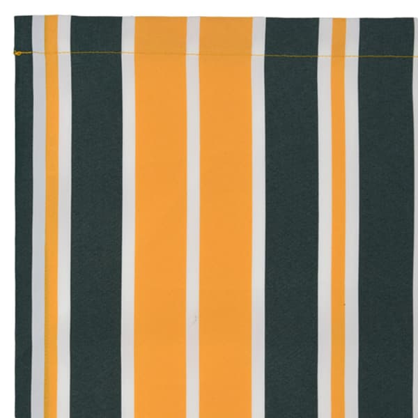 Markisväv Grön och gul 3 x 2,5 m Polyester