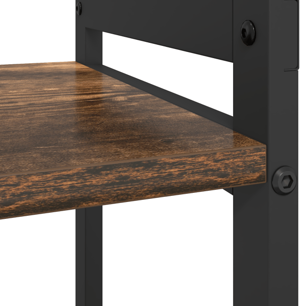 Hyllsystem Rökt ek 60 x 30 x 85 cm Konstruerat trä