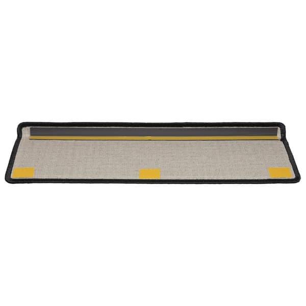 Trappmattor 20 st 65x21x4 cm svarta rektangulära kanter