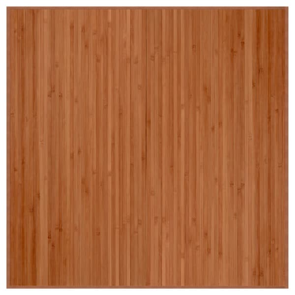Matta fyrkantig brun 100x100 cm bambu