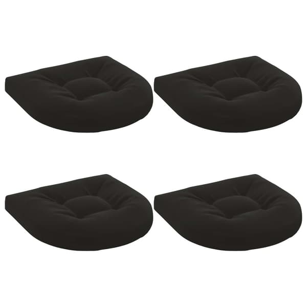 4-delade Sittdynor 4 st 100% Polyester Svart 40 x 40 x 5 cm