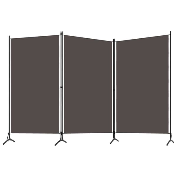 Rumsavdelare 3 paneler antracit 260x180 cm