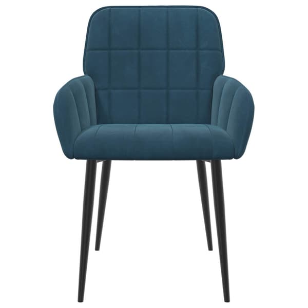 Matstolar 6 pcs Sammet Blå 57 x 50 x 85 cm