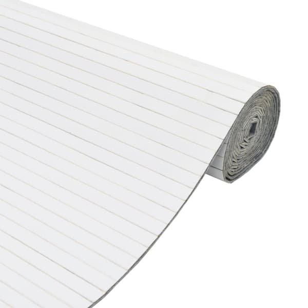 Rumsavdelare vit bredd 800 cm höjd 165 cm bambu