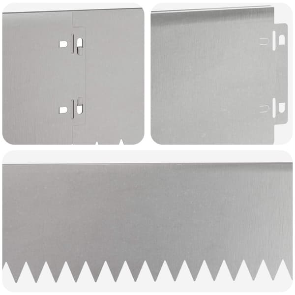 Kant för gräsmatta 20 pcs 103 x 15 cm Stål Silver