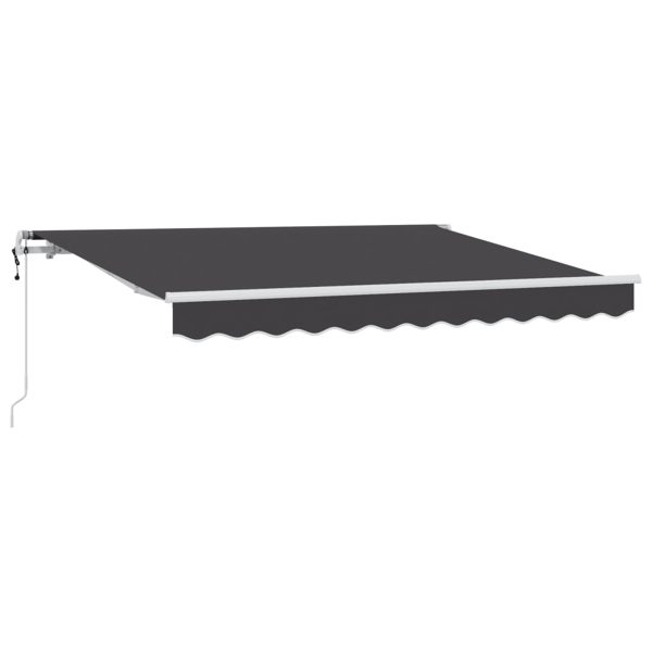 Utfällbar markis Antracit 300 x 200 cm tyg
