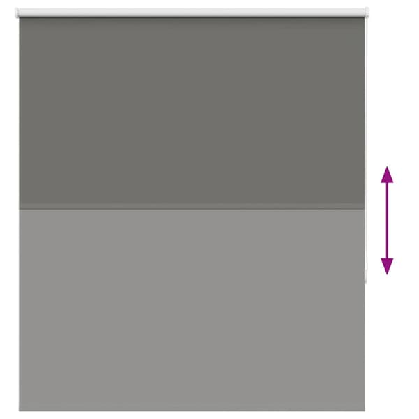 Rullgardin mörkläggning grå 135x150 cm tyg bredd 131,6 cm
