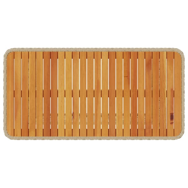 Trädgårdsmöbelset Beige konstrotting