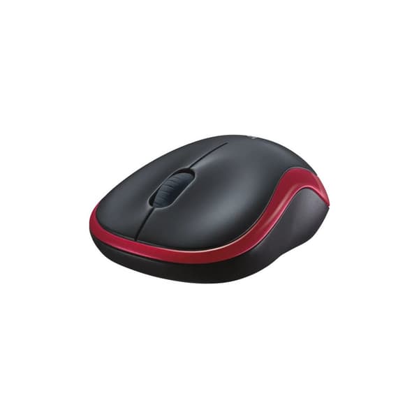 Logitech M185 - mus - 2.4 GHz - röd