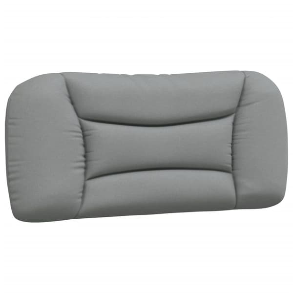 Bed with Mattress "Hvar" Light Grey 90x200 cm Fabric