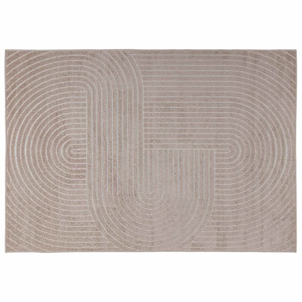 Områdesmattor Rektangulär PALMERAS Beige 230 x 160 cm Polyester