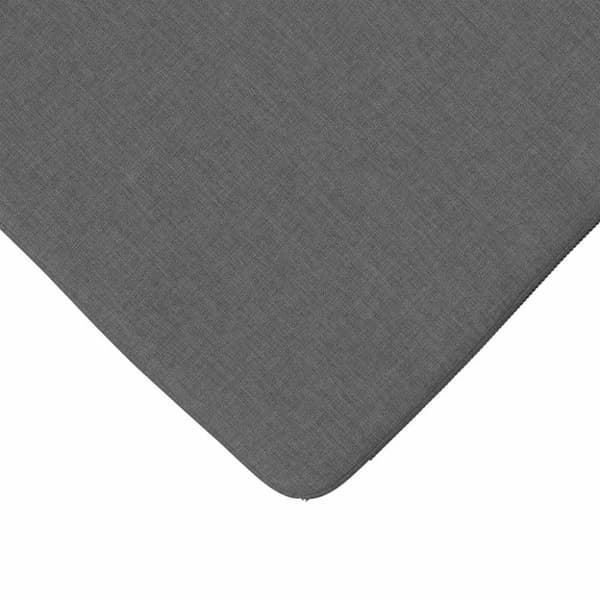 Sittkuddar 4 pcs Mörkgrå 40 x 40 x 3 cm tyg