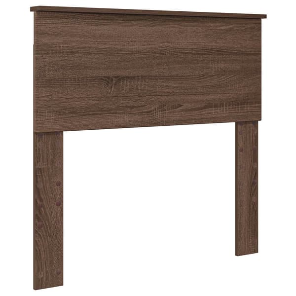 Sängsoffa Brun Ek och Svart 75 x 190 cm Konstruerat trä