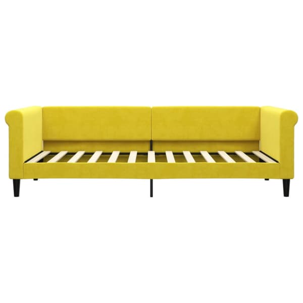 Dagbädd gul 90x200 cm sammet