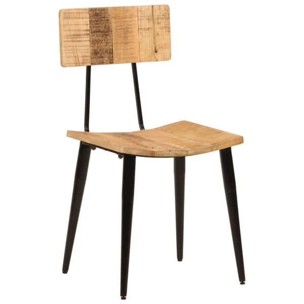 Matstolar 2 st 44x40x80 cm massivt mangoträ