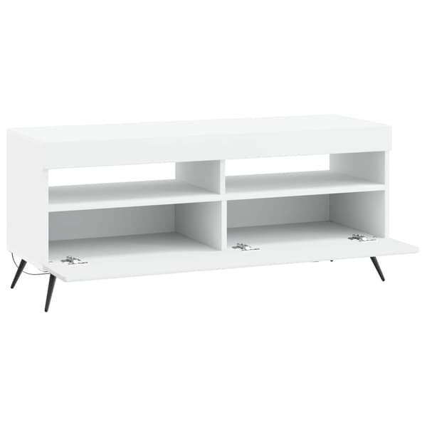 LED TV-skåp Vit Konstruerat trä